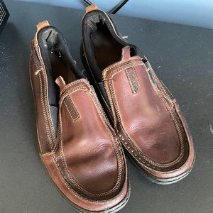 Timberland Brown Leather Slip on Shoes 8